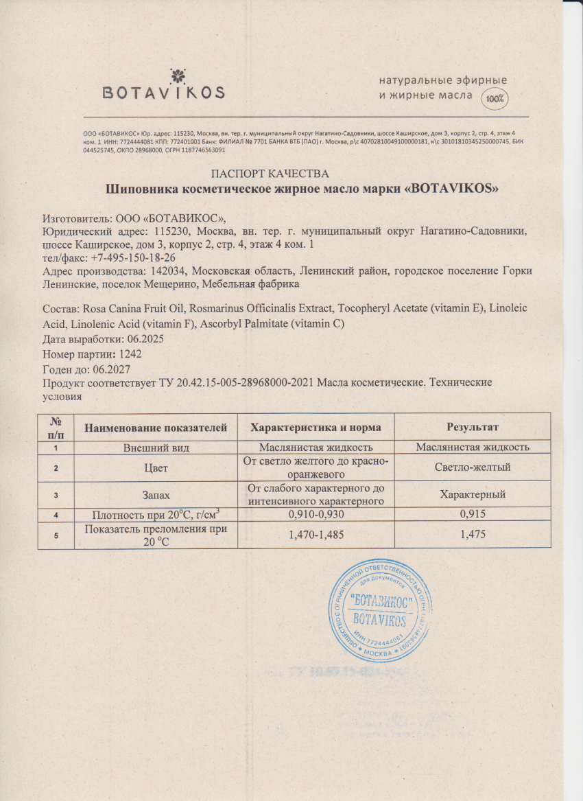 Паспорт №062025